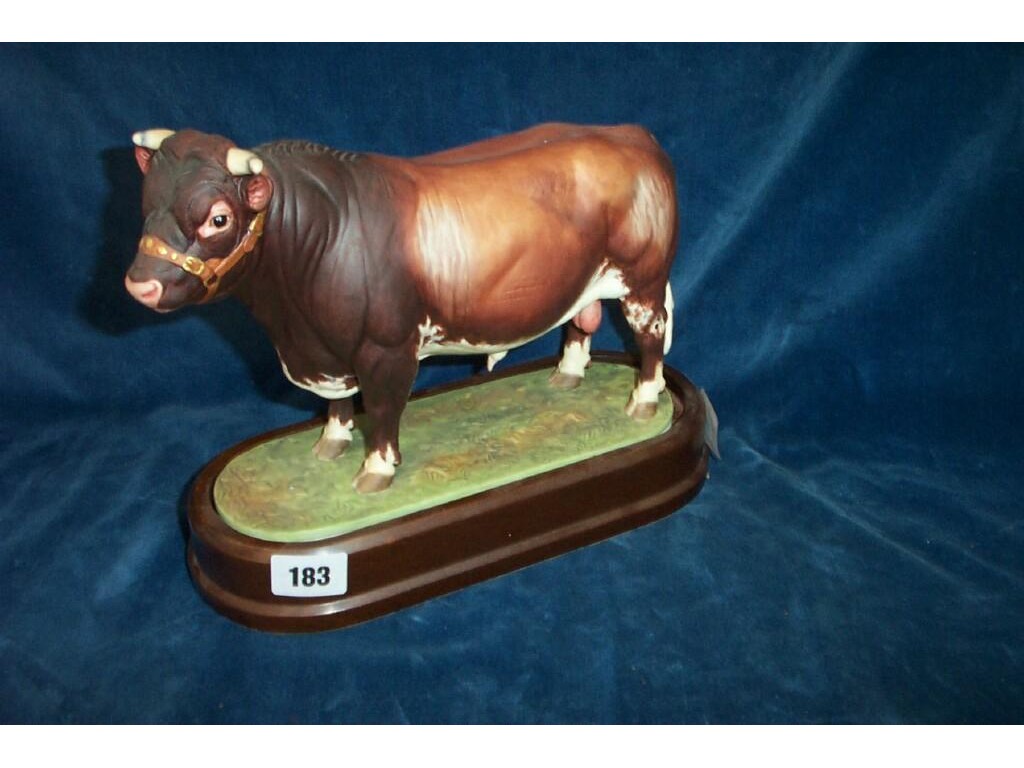 Appraisal: A Royal Worcester model of a Dairy Short Horn bull