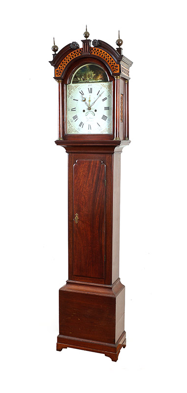 Appraisal: TH CENTURY THOMAS BRACE ENGLISH LONG CASE CLOCK Broken arch