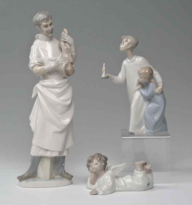 Appraisal: LLADRO PORCELAIN FIGURINES figures to include OBSTETRICIAN Salvador Furio designer