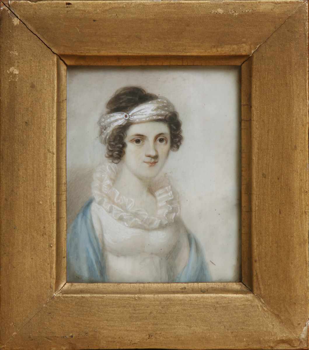 Appraisal: Miniature on Ivory Amelia Maria Wainwright Very good '' x