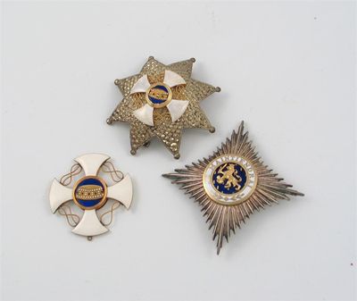 Appraisal: Netherlands Order of Orange Nassau Breast Star silver and enamel