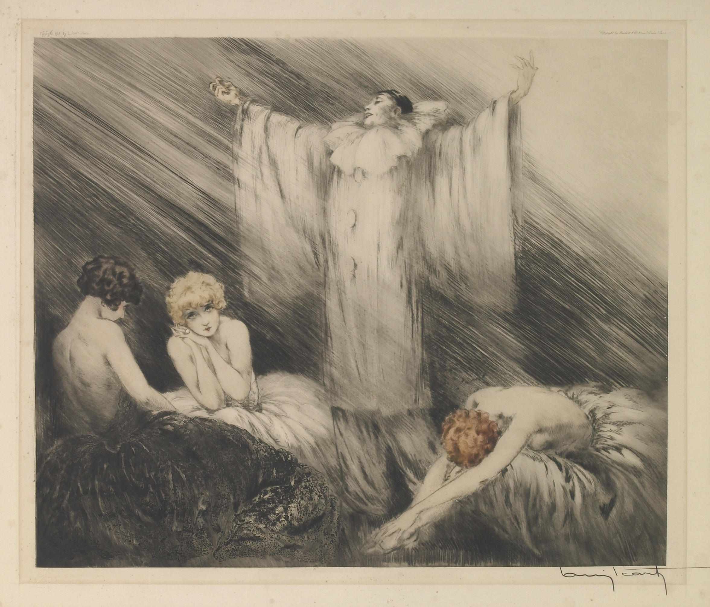 Appraisal: Louis Icart French - Poem H C I Etching and