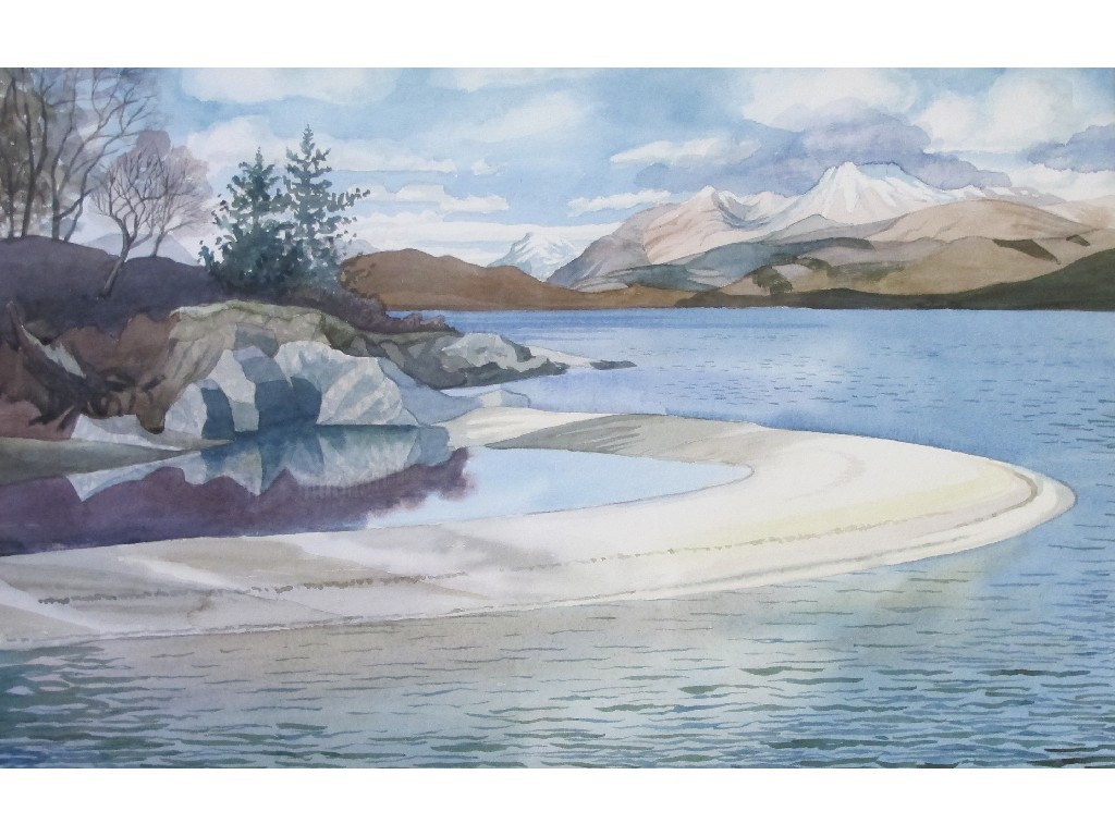 Appraisal: JUNE SHANKS DA TH CENTURY BEN LOMOND FROM INCHLONAIG Watercolour