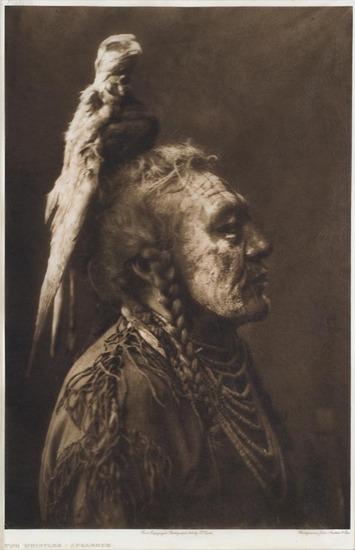 Appraisal: Edward Curtis - Two Whistles - Apsaroke Photogravure on tissue