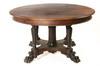 Appraisal: DINING TABLE - th c mahogany dining table Top with