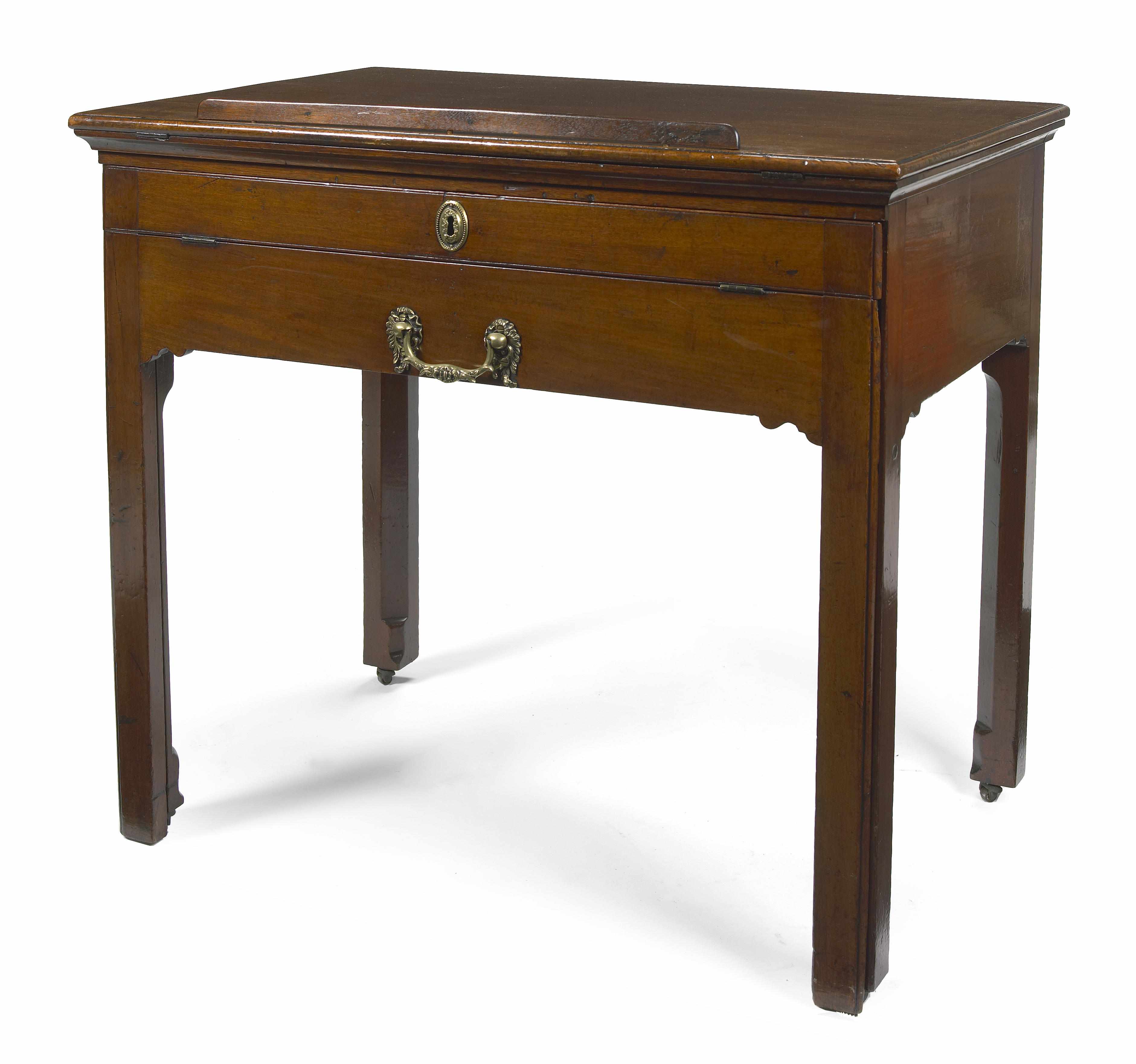 Appraisal: A George III mahogany architect's desk fourth quarter th century