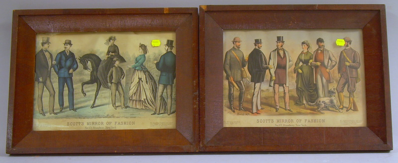 Appraisal: Lot of Eight Framed Small Folio Currier Ives Portrait Subjects