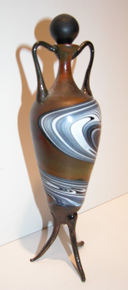 Appraisal: Blown Glass Perfume Bottle Artist th Century American Art Glass