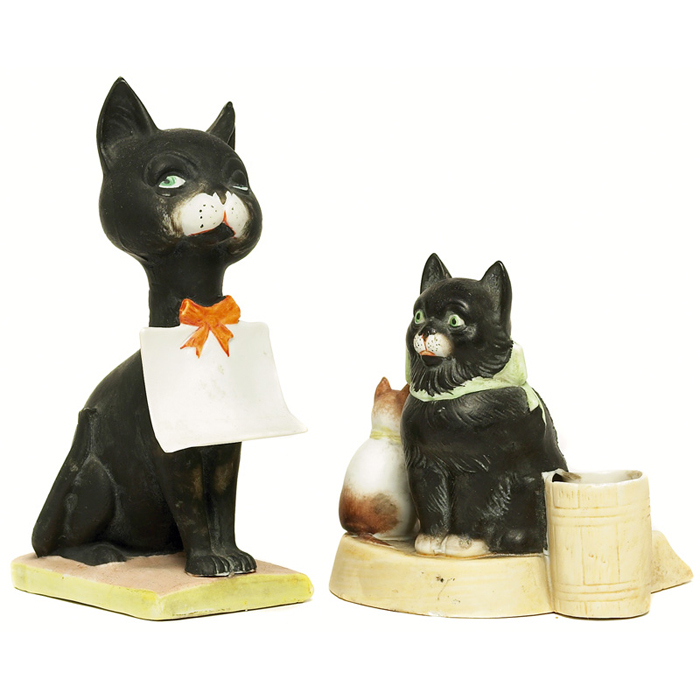 Appraisal: Shafer and Vater figurine winking cat unmarked w x h