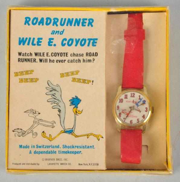 Appraisal: WB Roadrunner Wile E Coyote Wrist Watch Made by Lafayette