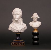 Appraisal: Parian Busts of Napoleon The first bust is attached to