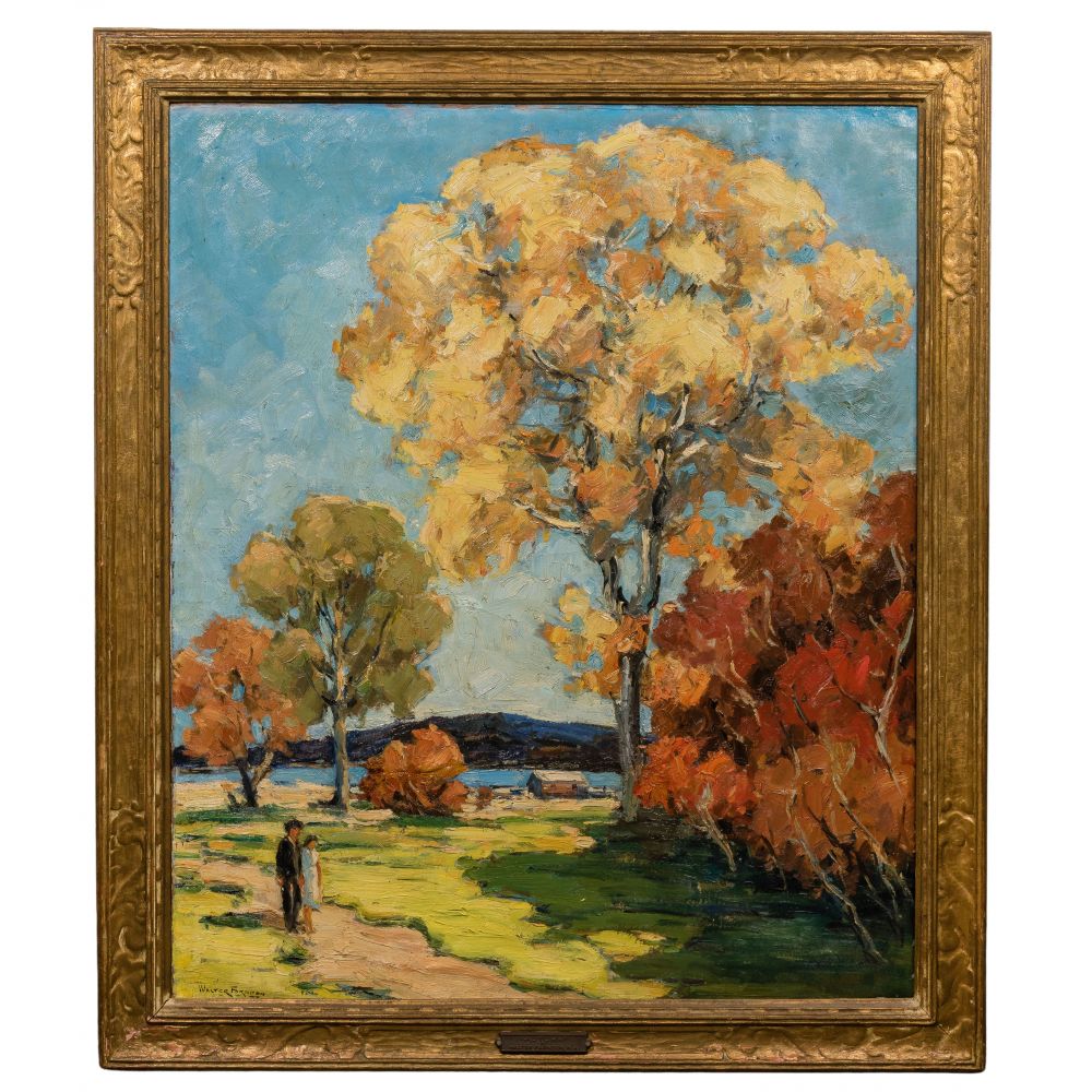 Appraisal: WALTER FARNDON AMERICAN - AUTUMN OIL ON CANVASUndated signed lower