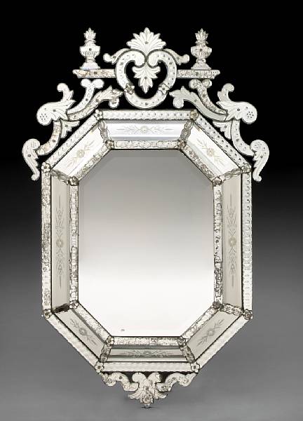 Appraisal: A Venetian Baroque style mirror last quarter th century The