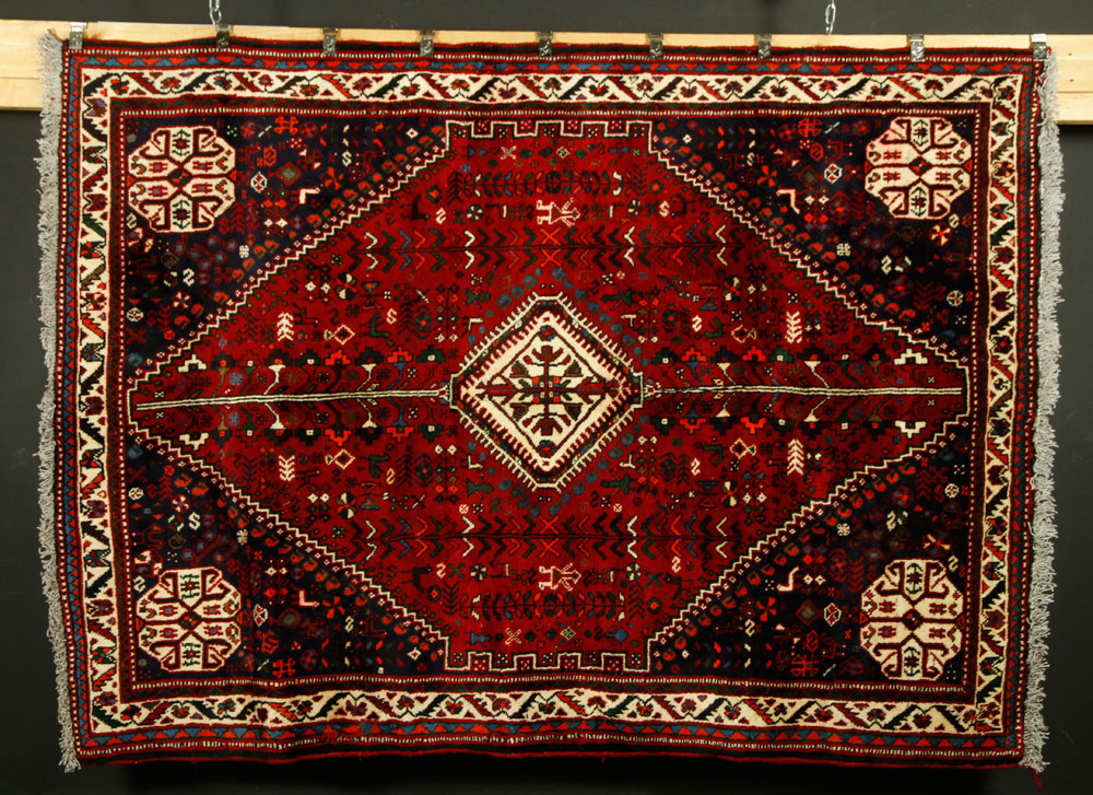 Appraisal: - Qashqai Carpet Qashqai carpet ' x ' Provenance From