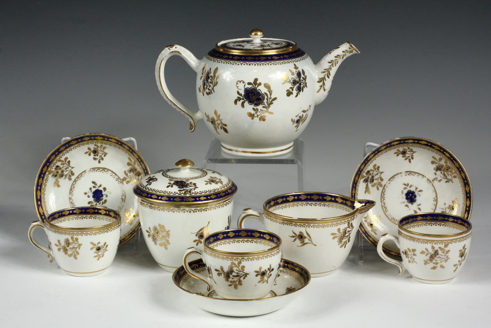 Appraisal: PC ENGLISH PORCELAIN TEA SET - Late th c English