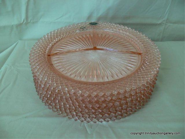 Appraisal: Miss America Pink Depression Glass Grill Plate - In excellent