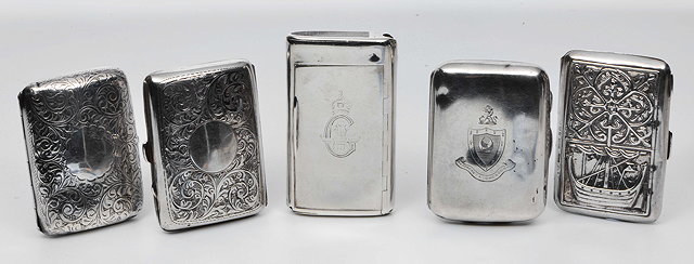 Appraisal: AN ALEXANDER RITCHIE IONA CELTIC ART SILVER CIGARETTE CASE with