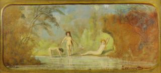 Appraisal: Painting Louis Eilshemius Louis Eilshemius American - Three Bathers oil