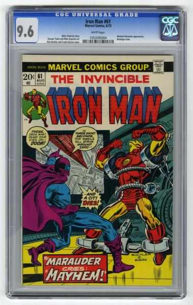 Appraisal: Iron Man CGC Marvel Comics Click for full description