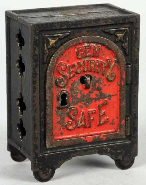 Appraisal: Cast Iron Gem Security Safe Still Bank Painted black with