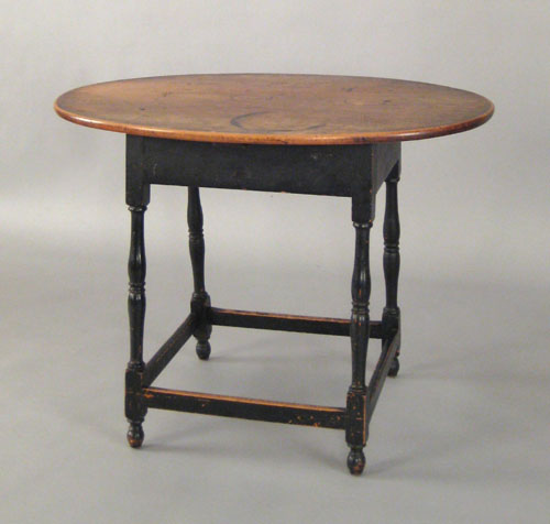 Appraisal: New England pine tavern table late th c with an