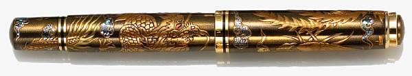 Appraisal: PELIKAN Dragon and Phoenix Limited Edition Maki-e Fountain Pen Combining