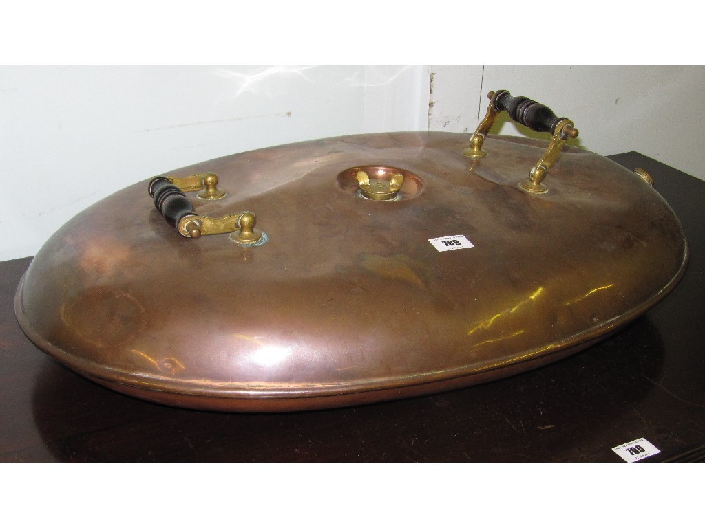 Appraisal: Brass and copper car heater