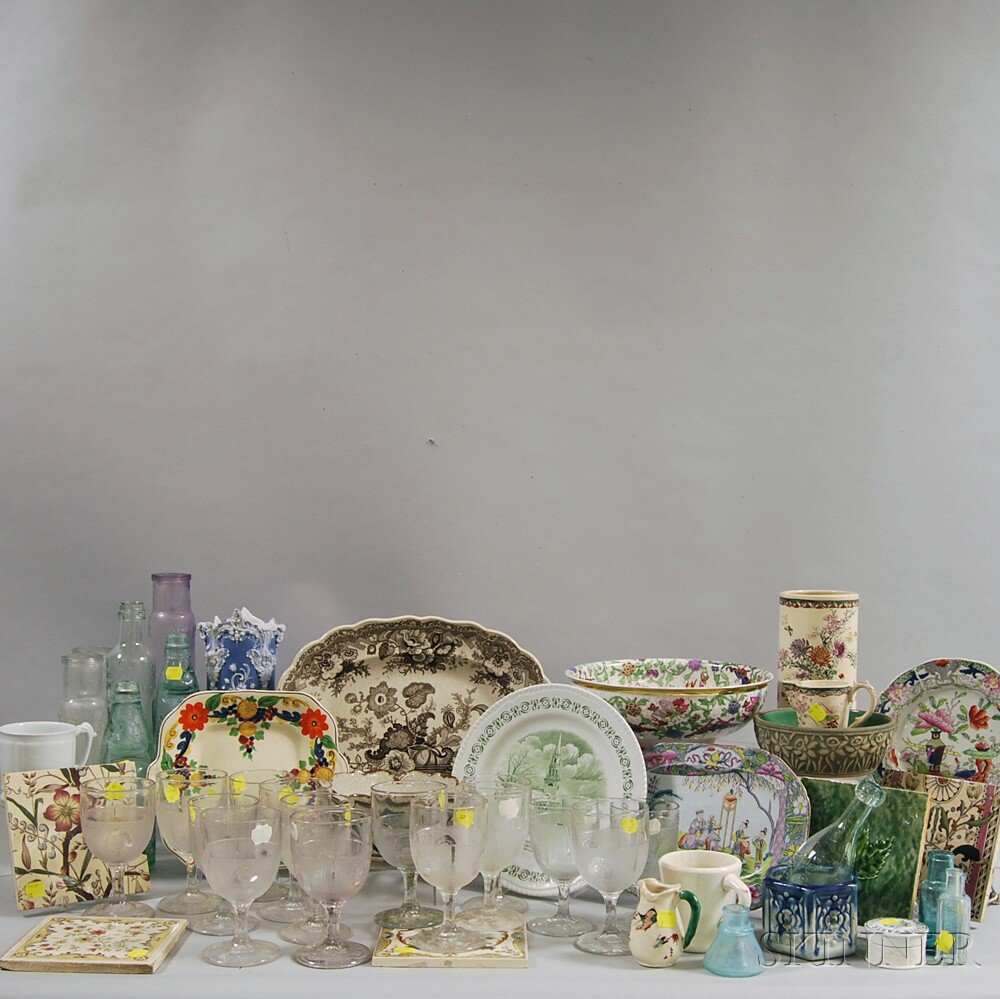 Appraisal: Miscellaneous Group of Porcelain and Glass Tableware including a group