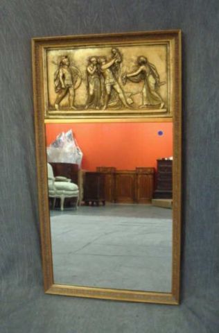 Appraisal: Neoclassical style gilt mirror From Queens NY apt Dimensions Overall