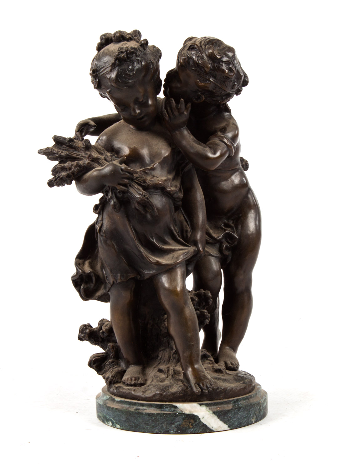 Appraisal: French School th c Allegory of summer bronze modeled as