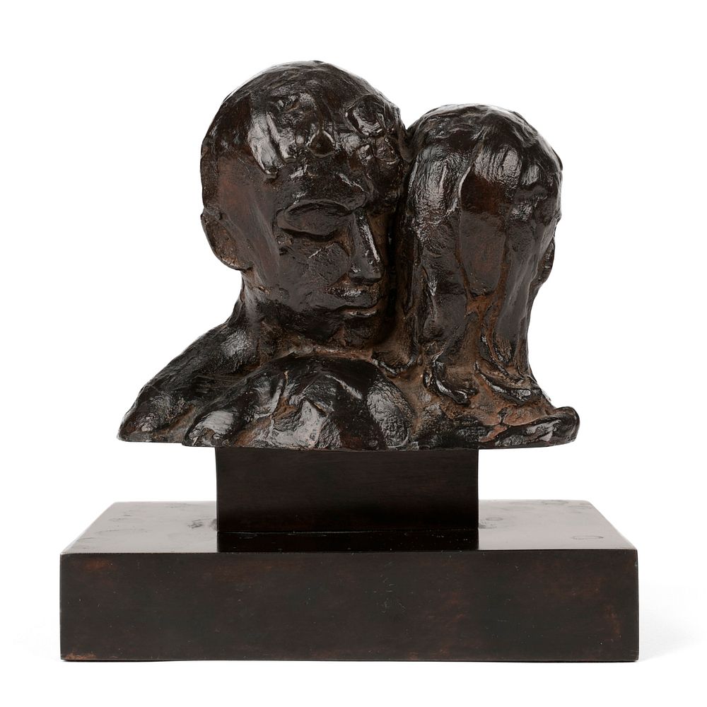 Appraisal: Paul Granlund Couple Embracing Bronze Sculpture Paul Granlund American -