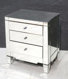 Appraisal: Regency style Mirrored Night Stand Side Table Be Regency style