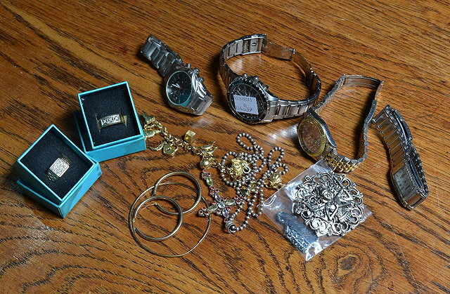 Appraisal: A small collection of miscellaneousincluding two watches a charm bracelet