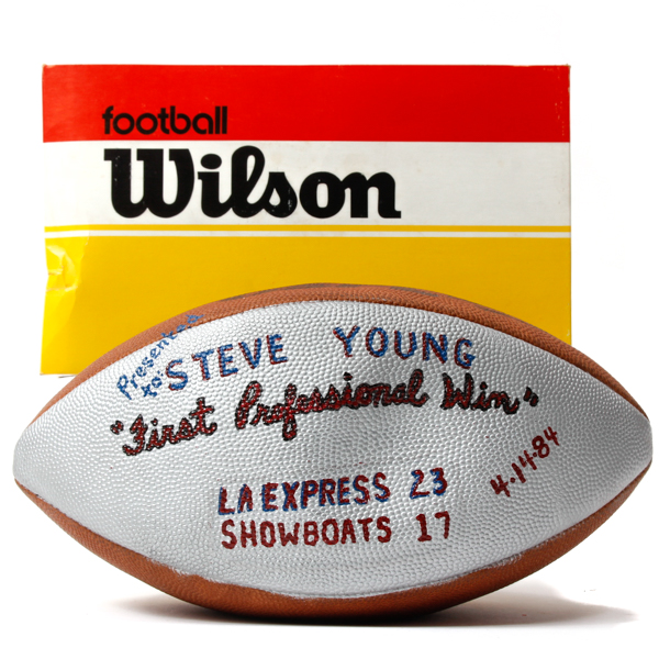 Appraisal: Steve Young st Professional Win Game Football LA Express Game