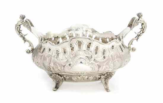 Appraisal: A German Hanau Silver Bowl Likely Georg Roth Co circa