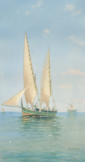 Appraisal: Vincenzo d'Esposito Maltese - - Sailing vessels by day and