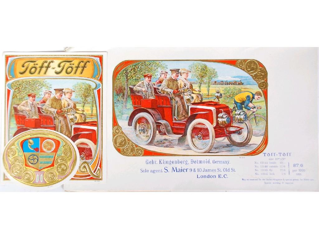 Appraisal: GOOD COLLECTION OF MAINLY CHROMOLITHOGRAPHIC PRINTED CIGAR ADVERTISING LABELS AND