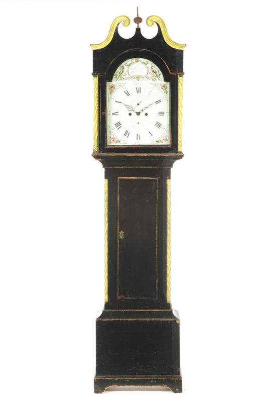 Appraisal: DECORATED TALL CASE CLOCK William Brownlie Hamilton Scotland th century