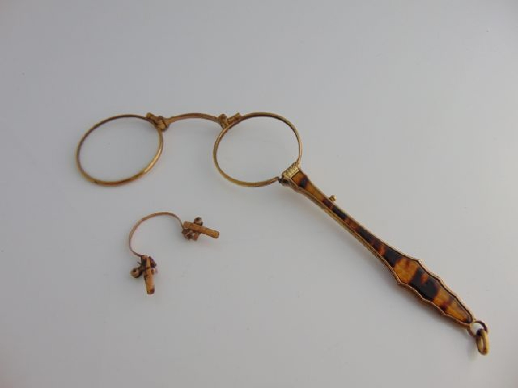 Appraisal: A pair of th century longnettes the gilded frames with