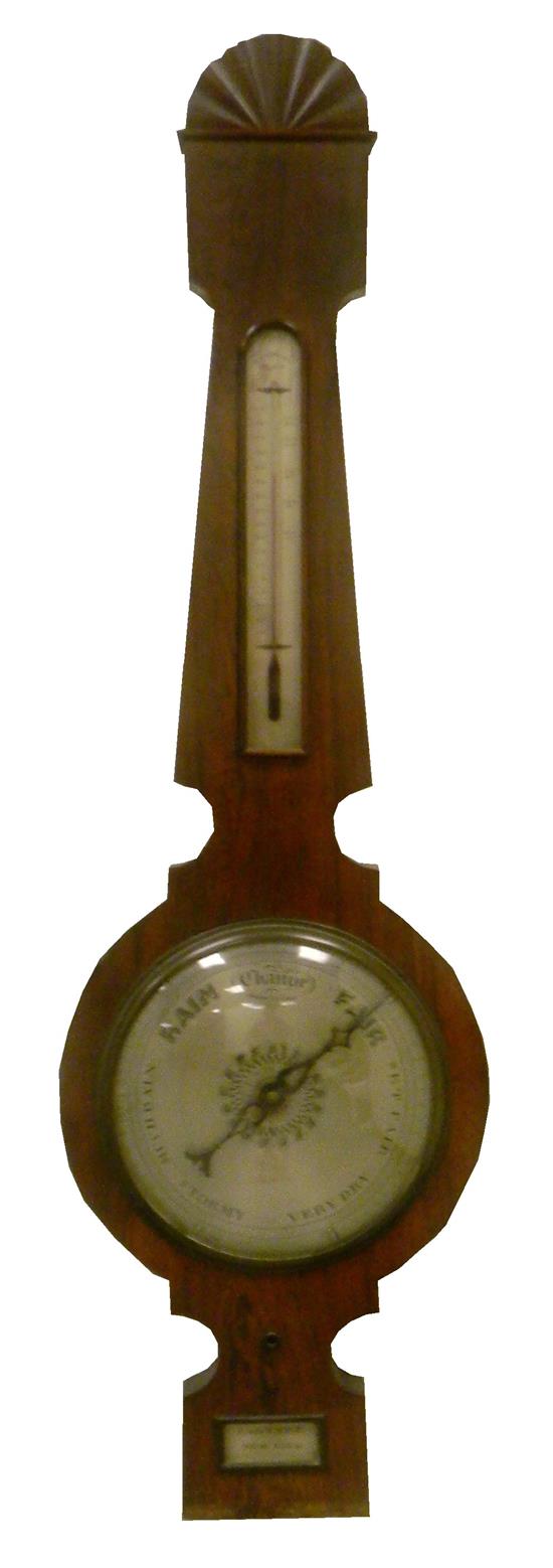 Appraisal: th C wall barometer by P Salvade New York banjo