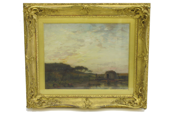 Appraisal: JAMES CAMPBELL NOBLE OIL ON CANVAS under glass in by