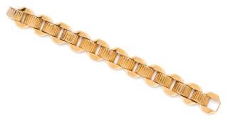 Appraisal: A Retro Karat Rose Gold Link Bracelet dwts A Retro