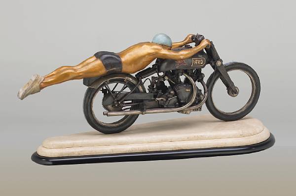 Appraisal: Rollie Free' bronze sculpture by Jeff Decker of made artist's