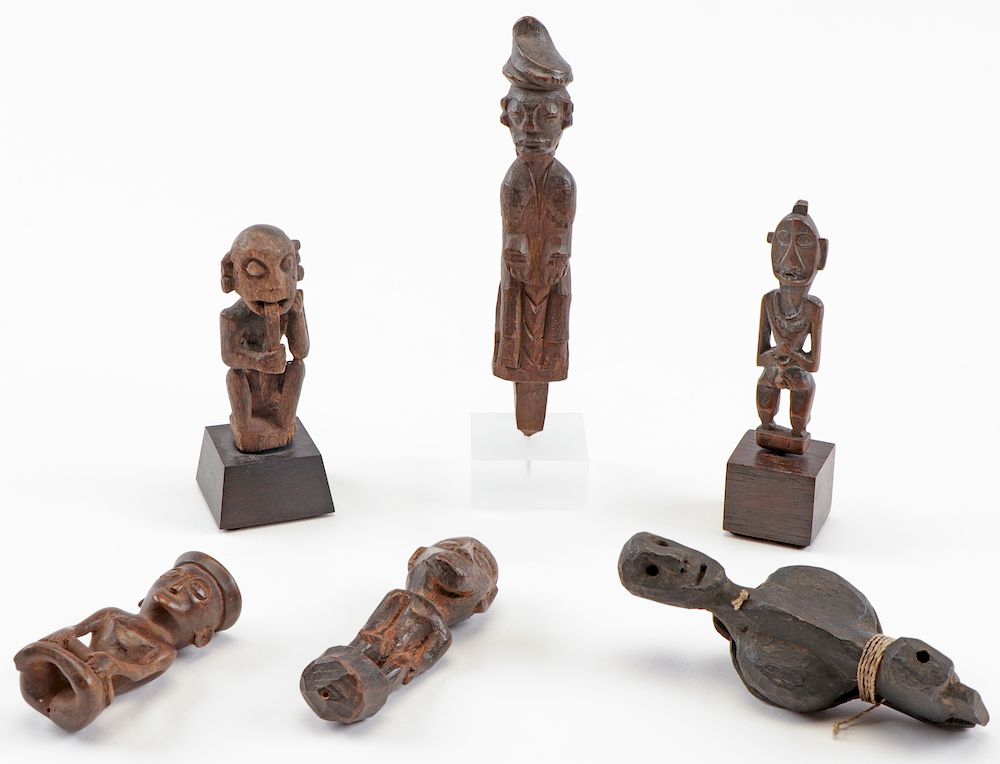 Appraisal: Group of Ethnographic Carvings Group of Ethnographic Carvings Including Carved