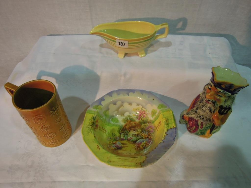 Appraisal: A collection of ceramics including a Shorter Toby Jug in