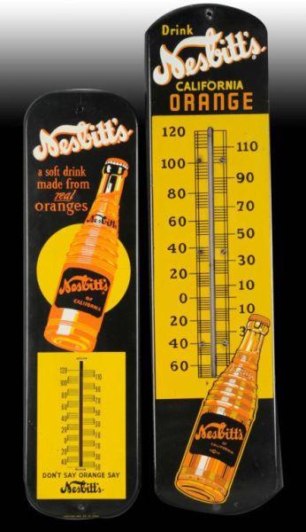 Appraisal: Lot of Nesbitt's Tin Thermometers Description s Both present very