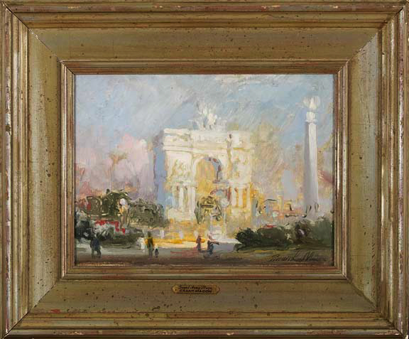 Appraisal: Frank Mason American Ohio b Grand Army Plaza oil on