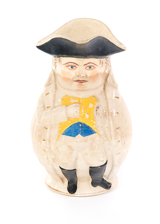 Appraisal: NAPOLEON TOBY JUG American ca Typical pose for the pudgy