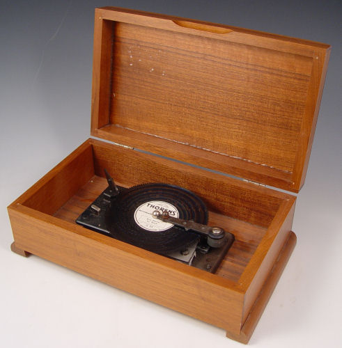 Appraisal: THORENS MUSIC BOX WITH DISCS Excellent works no broken teeth