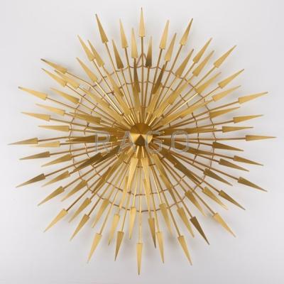 Appraisal: STYLE OF C JERE Sunburst wall sculpture USA mid- to